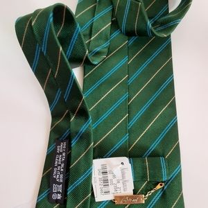 Brioni chain new mens stripe tie wide